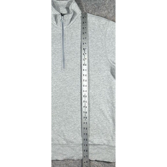 Mountain Hardwear MWH Logo 1/2 Zip Fleece Mens M Gray Pullover Mock Neck Sweater - Picture 6 of 7